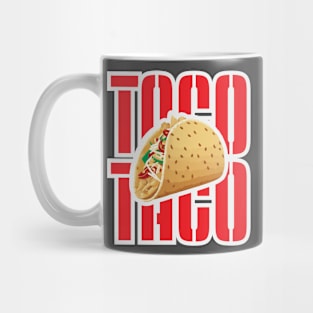 Taco illustration with text Mug